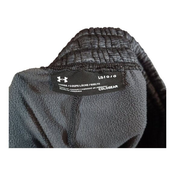 Under Armour ColdGear Loose Fit Slim Leg Fleece Athletic Pants Workout Men's L - Picture 5 of 5